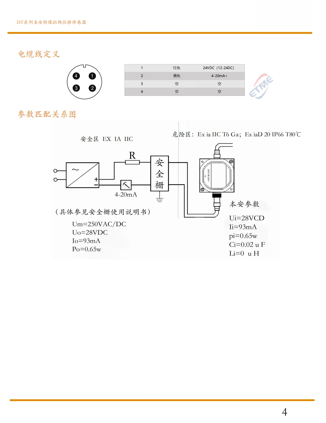 本安防爆拉绳位移传感器4
